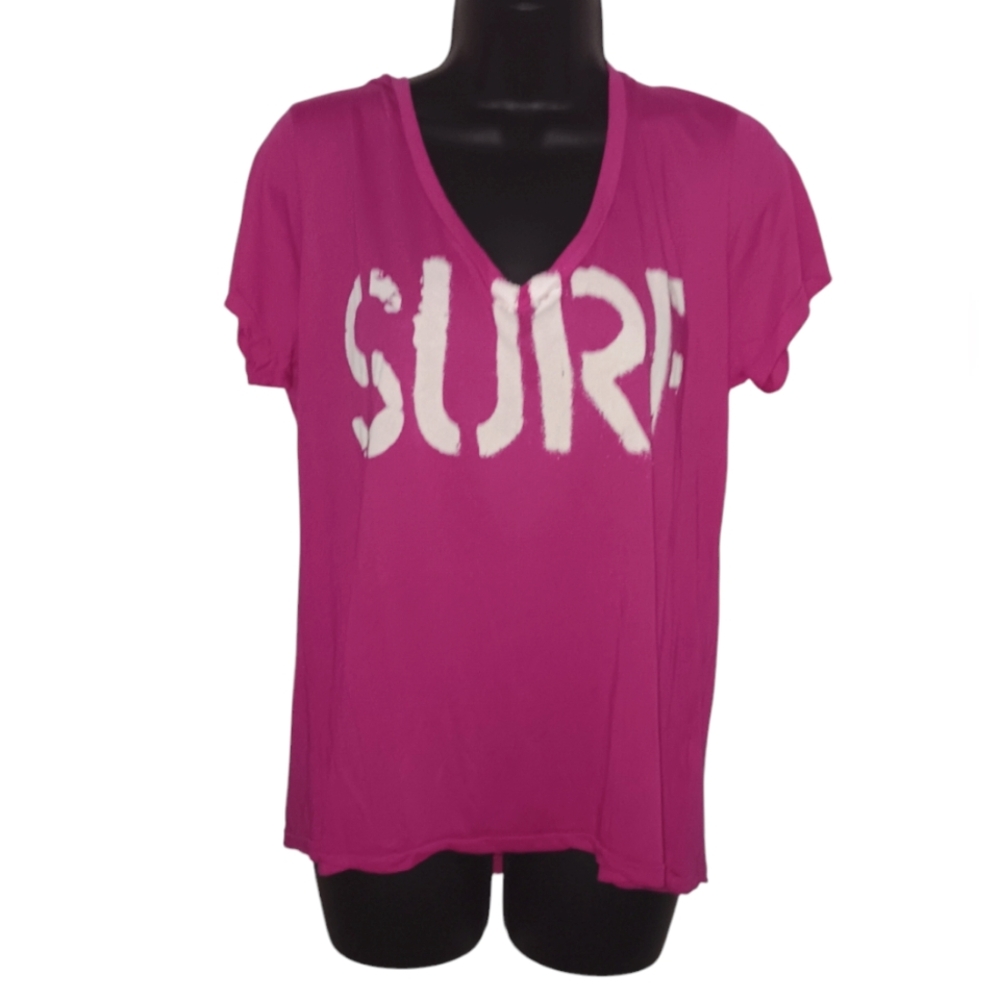 - - OVERSIZED V-NECK 'SURF' TEE by SOL ANGELES